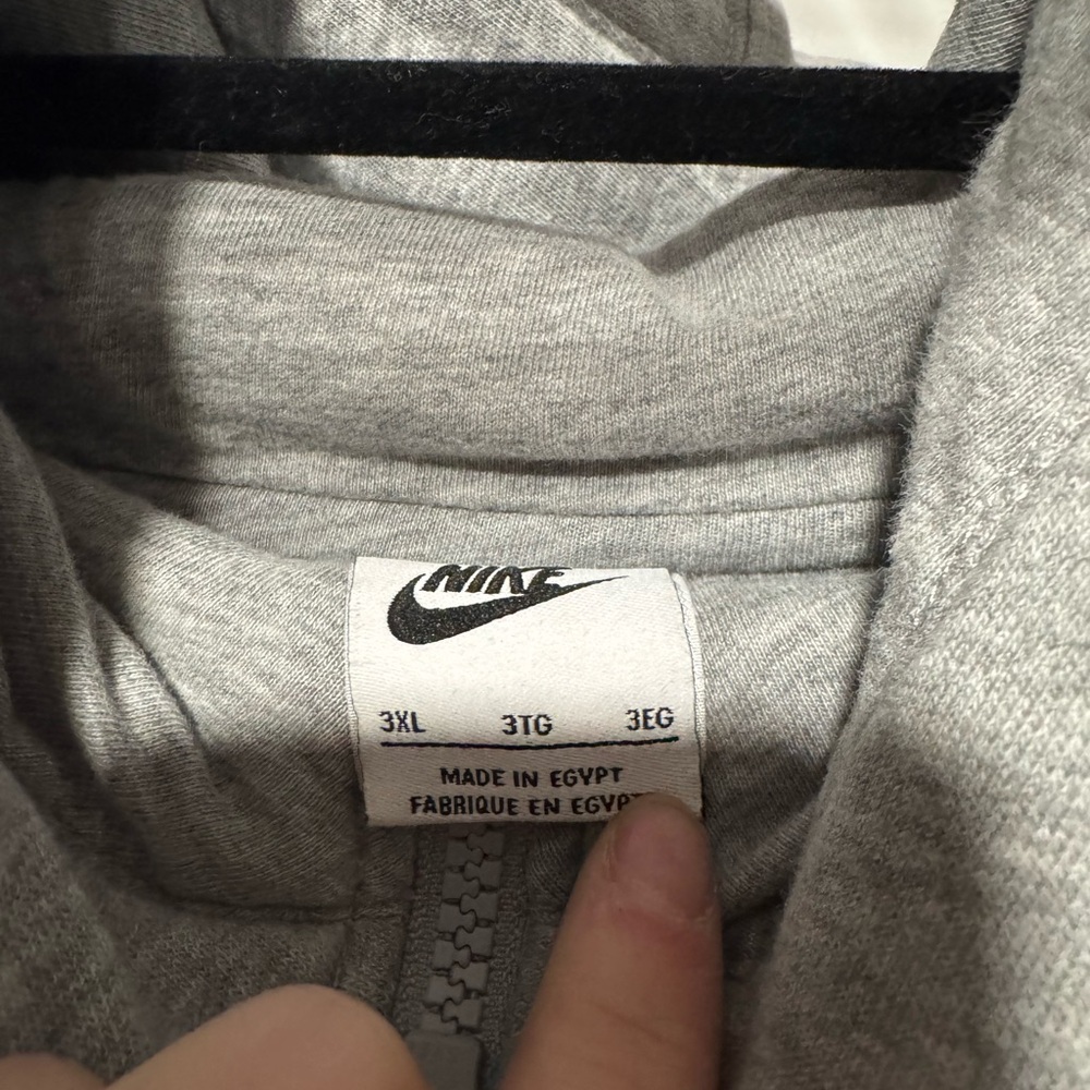 Nike Heather Gray Full-Zip Hoodie - Picture 2 of 3